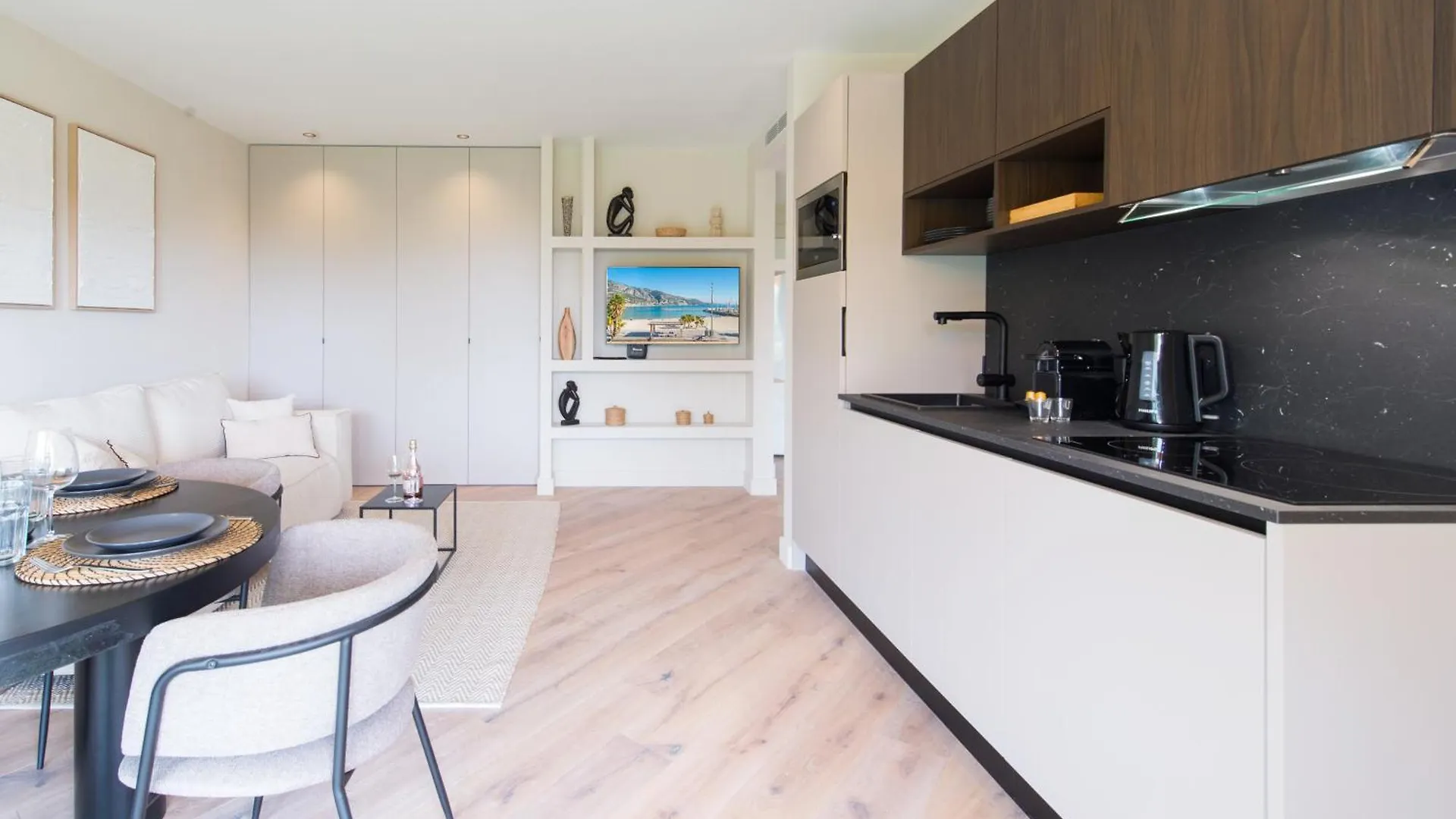 아파트 L'Oree Du Cap-Somptueux 2 Pieces- Garage- Terrasse 로퀴에브륀캡마르탱